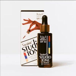 VACATION Studio Tone SPF50 Sunscreen For Face Bronzing Drops NEW NIB